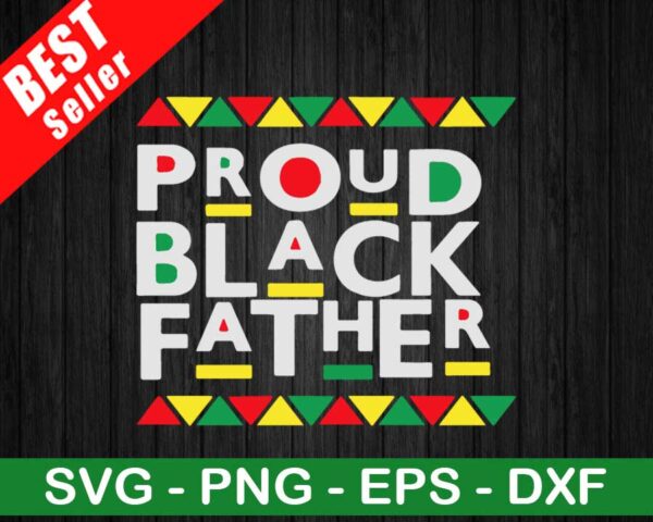 Proud Black Father SVG