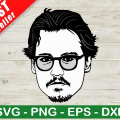 Johnny Depp Face SVG