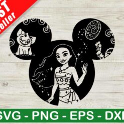 Moana Mickey Head SVG