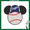 Dodgers Baseball Mickey Ears Embroidery Design