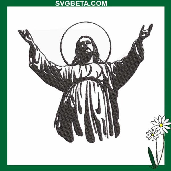 Jesus Christ Embroidery Design