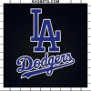 Los Angeles Dodgers Embroidery Design, Dodgers Logo Embroidery Files 