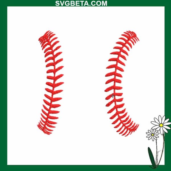 Softball Baseball Embroidery Design