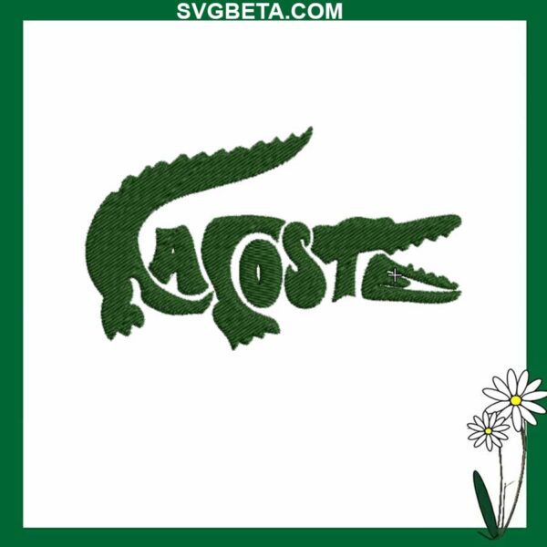 Lacoste embroidery design