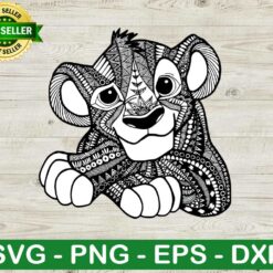 Lion king mandala SVG