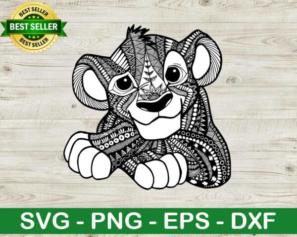 Lion king mandala SVG