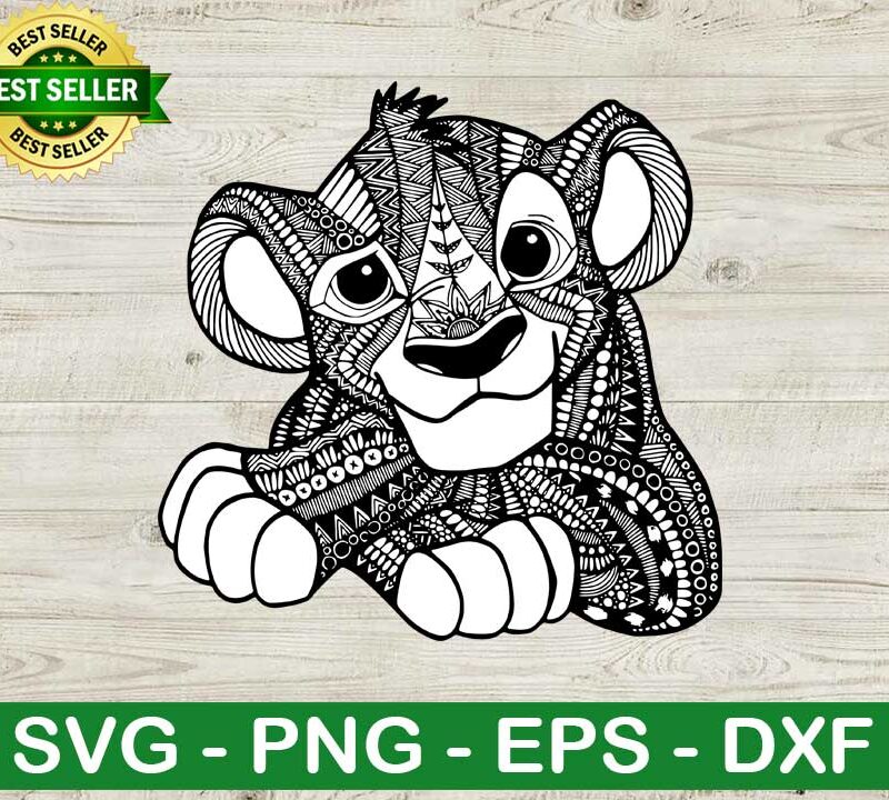 Lion king mandala SVG