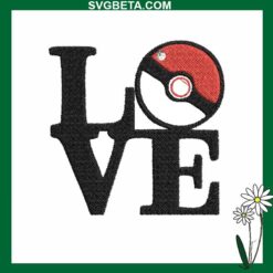Pokemon Love Embroidery Design