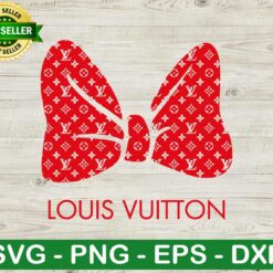 Luis vuitton minnie bow SVG
