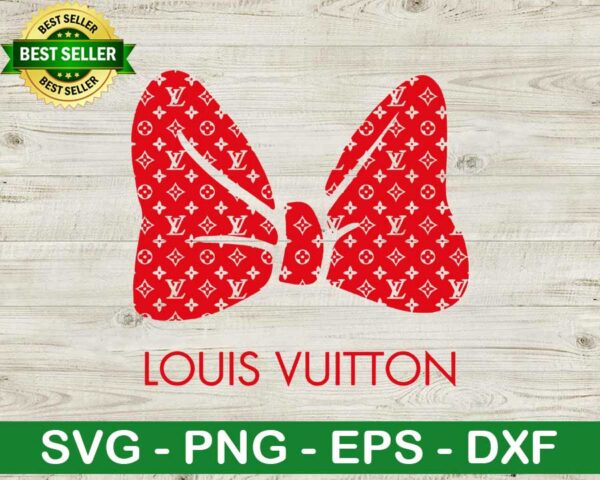 Luis vuitton minnie bow SVG