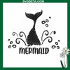 Mermaid Tail Embroidery Design