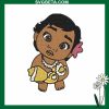 Baby Princess Moana Embroidery Design
