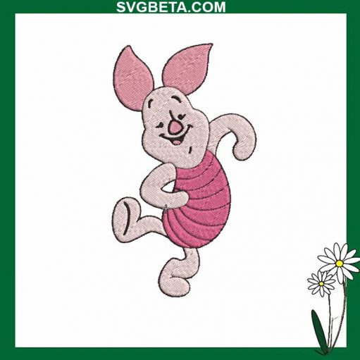 Disney Piglet Embroidery Design