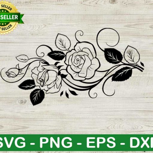 Rose Flower Floral Svg