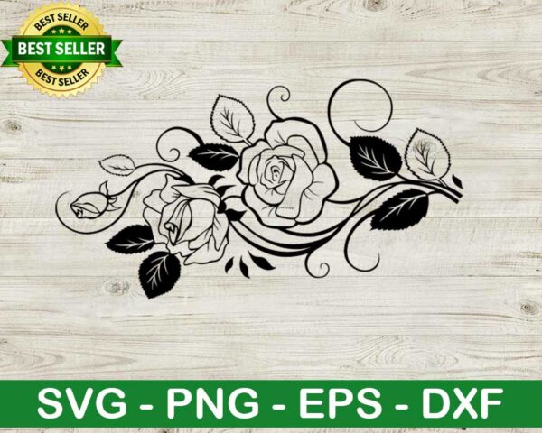 Rose flower floral SVG