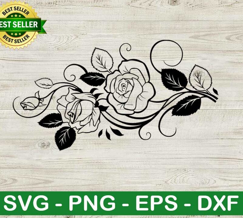 Rose flower floral SVG