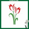 Tulip Flower Embroidery Design