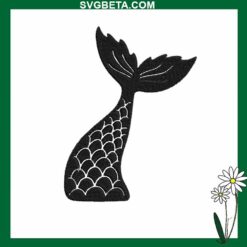 Mermaid embroidery design