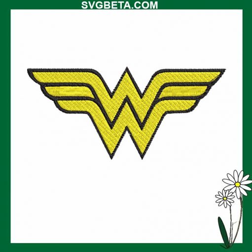 Wonder woman embroidery design