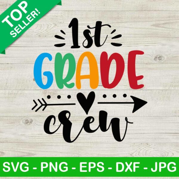 1st Grade crew SVG