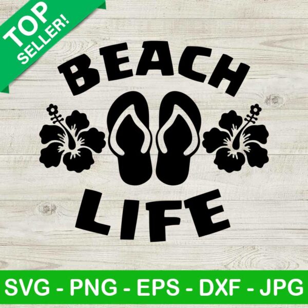 Beach life Flip Flop SVG