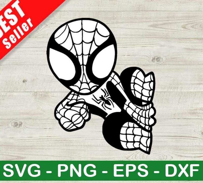 Baby Spiderman SVG