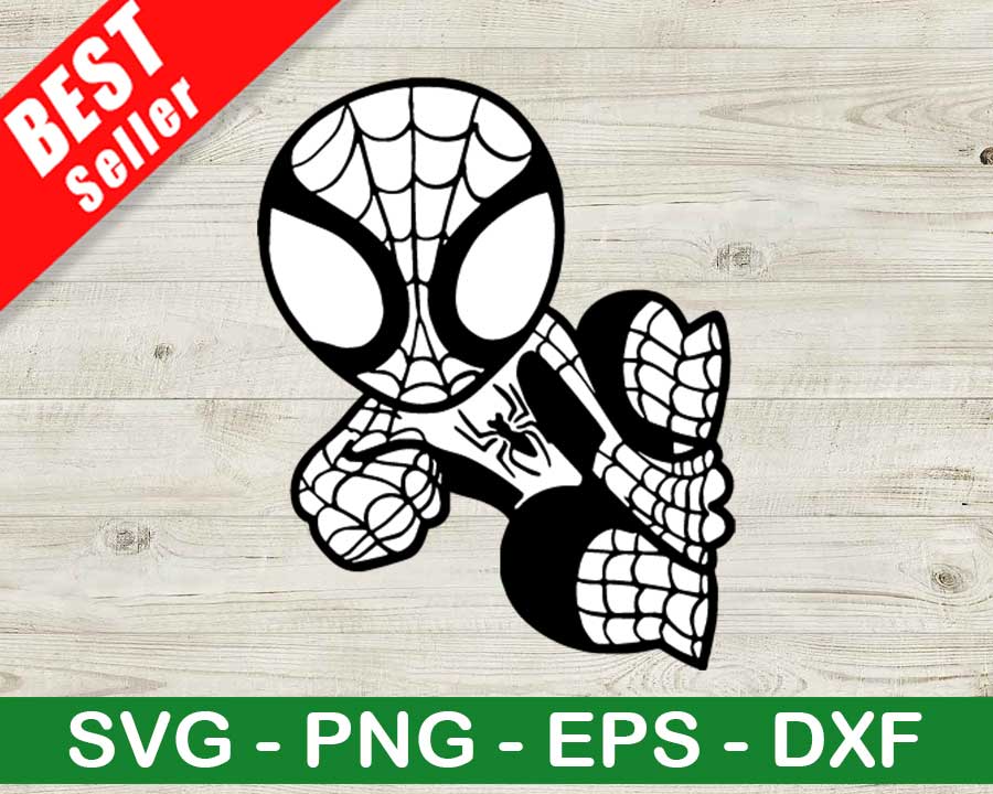 Baby Spiderman SVG, Superhero Spiderman SVG, Superhero SVG