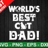 World's Best Cat Dad SVG