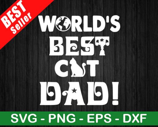 World's Best Cat Dad SVG