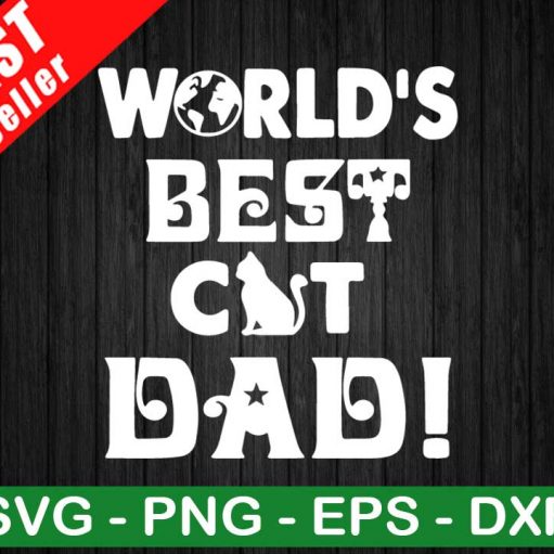 World's Best Cat Dad SVG