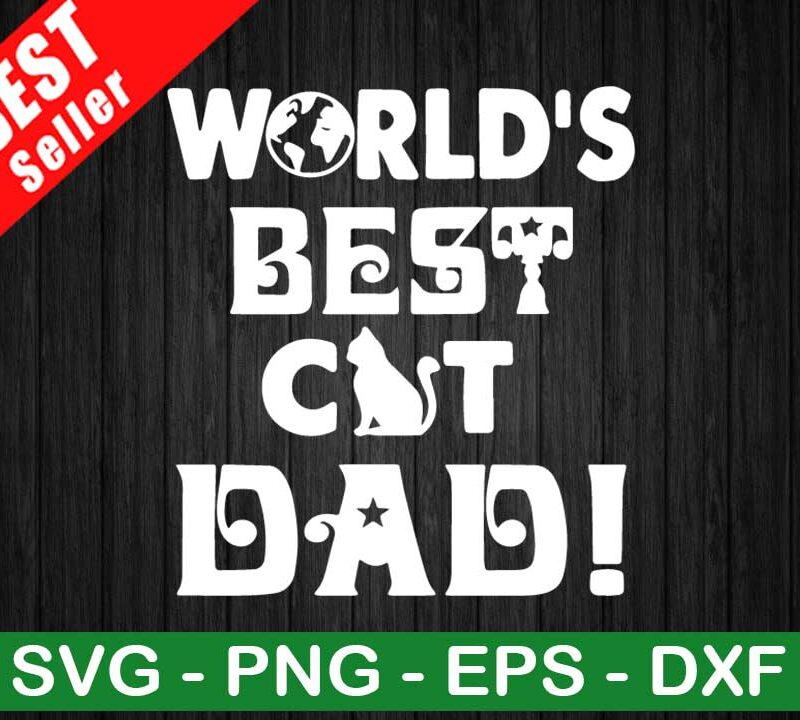 World's Best Cat Dad SVG