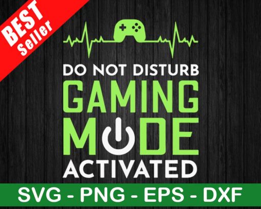 Do Not Disturb Gaming Mode Activated SVG