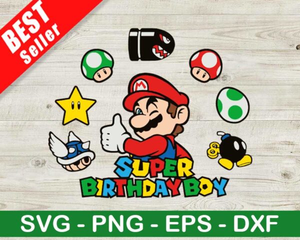 Super Birthday Boy SVG