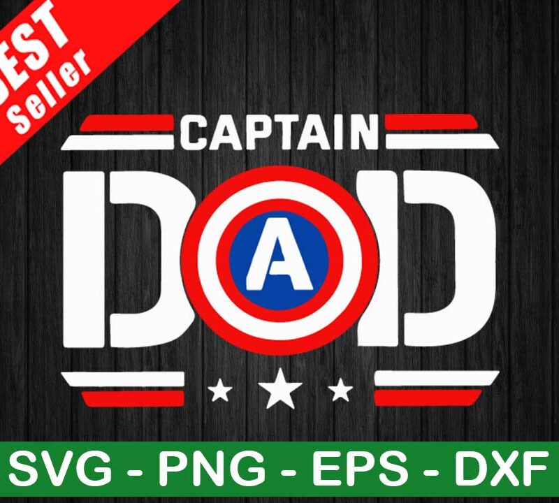 Captain Dad SVG