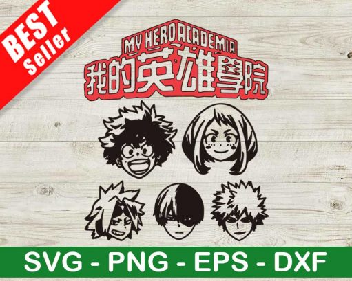 My Hero Academia Characters Svg