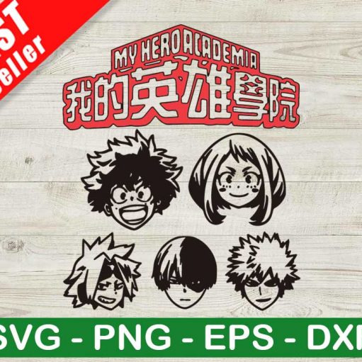 My Hero Academia Characters SVG