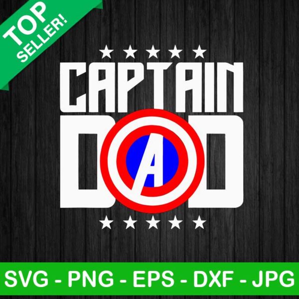 Captain America Dad SVG