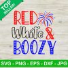 Red White Boozy SVG