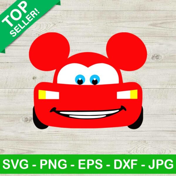 Disney Mcqueen Car SVG