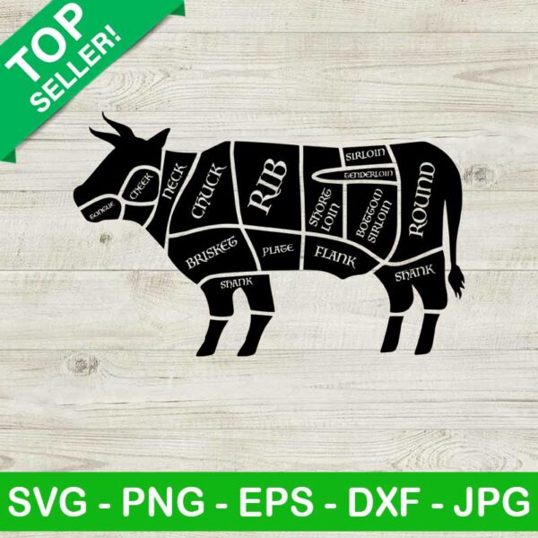 Cow Butcher Meat SVG