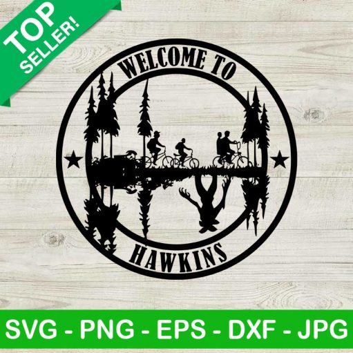 Welcome To Hawkins SVG, Strangers Thing SVG, Hawkins Middle School SVG