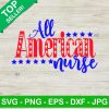 All American Nurse Svg