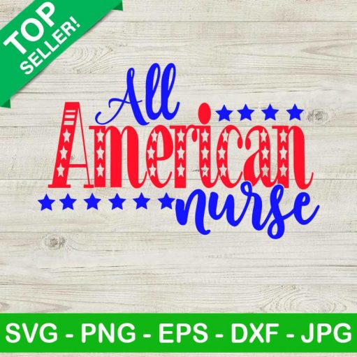 All American Nurse Svg