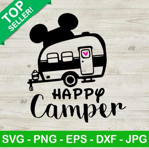 Mickey Mouse Happy Camper Svg