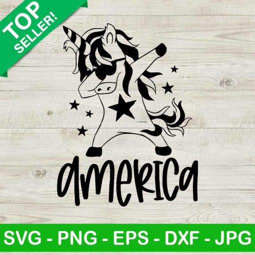 America Dabbing Unicorn SVG