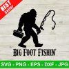 Big Foot Fishin SVG