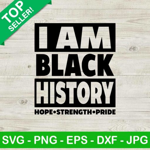 I Am Black History SVG