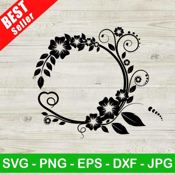 Floral Border SVG