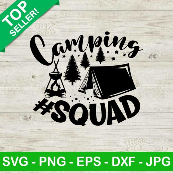 Camping Squad SVG