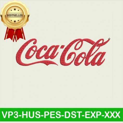 Coca cola embroidery design